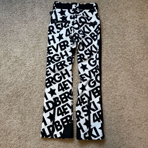 Goldbergh pippa Skistar Ski Pants Pippa Ski Pants White Black Logo Waterproof 8 - Picture 8 of 9